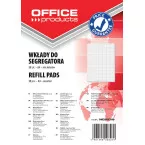 OFFICE products liasse pour classeurs, A4, 80 g, 6 trous, 50 feuilles, quadrillé 5 mm, blanc