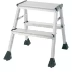 Q-CONNECT aluminum trapladder, 2 treden