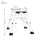 Q-CONNECT aluminum trapladder, 2 treden