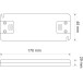 Driver LED Slim 75W 12V DC dimmable sans câble certifié TÜV / pce