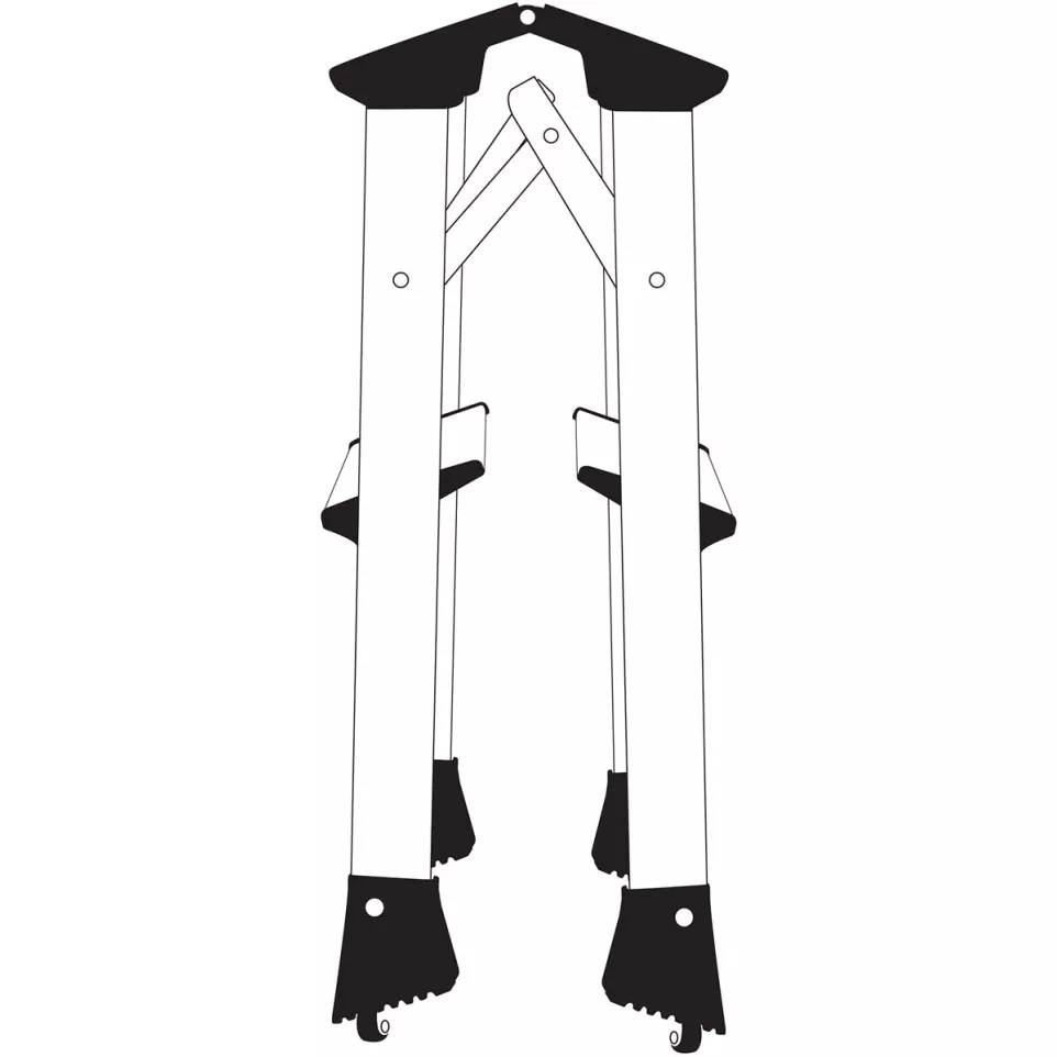 Q-CONNECT Aluminum Step Stool, 2 Steps