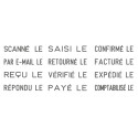 Trodat cachet à formules avec date Printy 4817, français