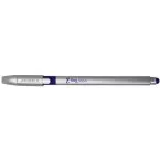 ZEBRA Z-Grip Stylus Pen, Blue Ink, Silver Barrel