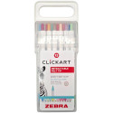 ZEBRA Clickart viltstift, 12 stuks, geassorteerde kleuren