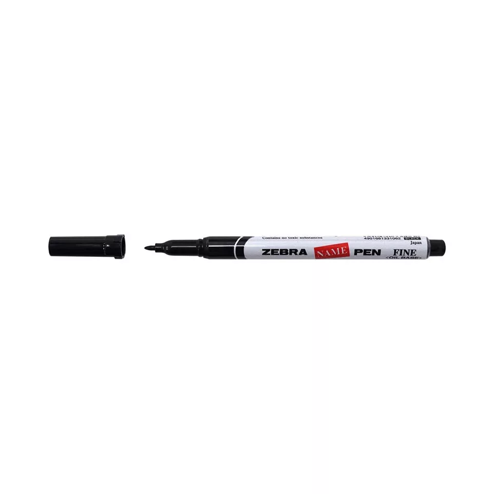 ZEBRA textielmarker, fijn, zwart, volume