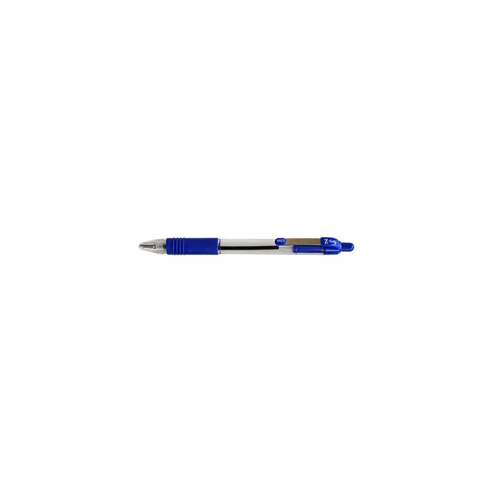 ZEBRA Z-Grip Ballpoint Pen, 1 mm, Blue