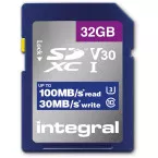Integral carte mémoire SDXC V30, 32 Go