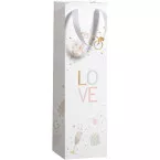 Sac cadeau Love, pour bouteille, 11 x 38 x 11 cm