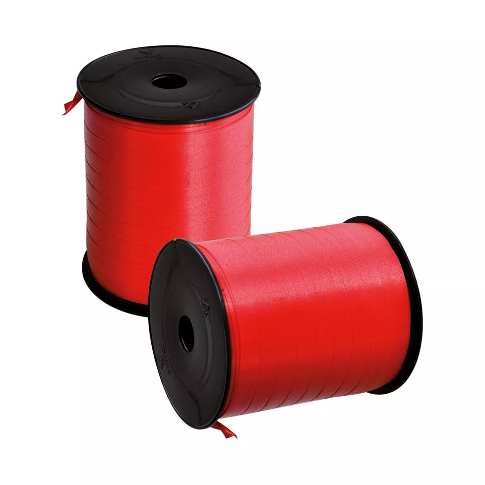 Gift ribbon, 10 mm x 250 m, red