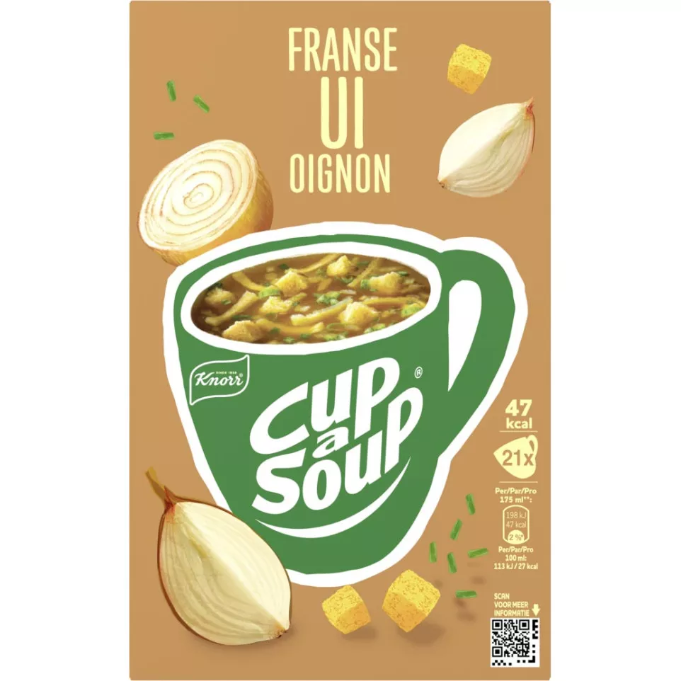 Knorr Cup-a-Soup ui, pak van 21 zakjes