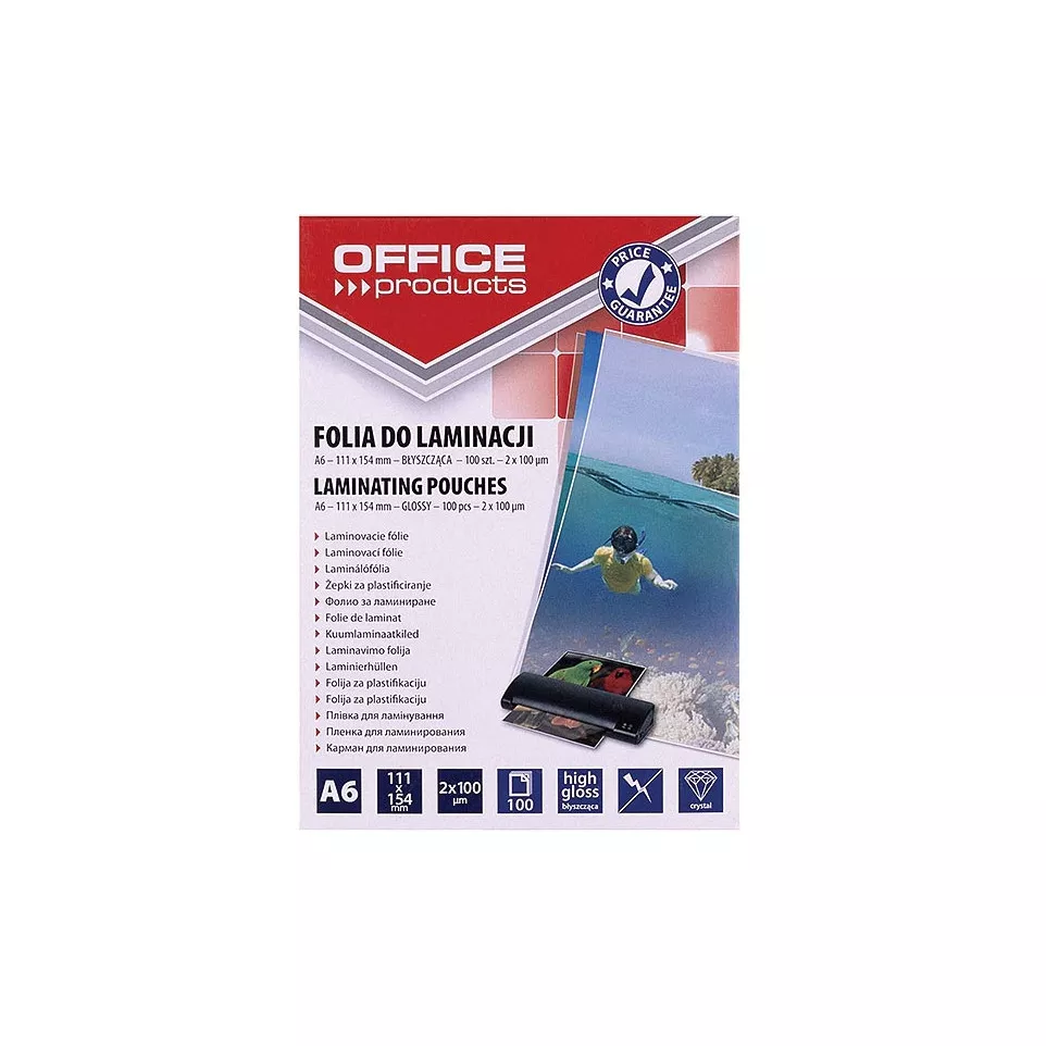OFFICE Products laminating pouches A6...