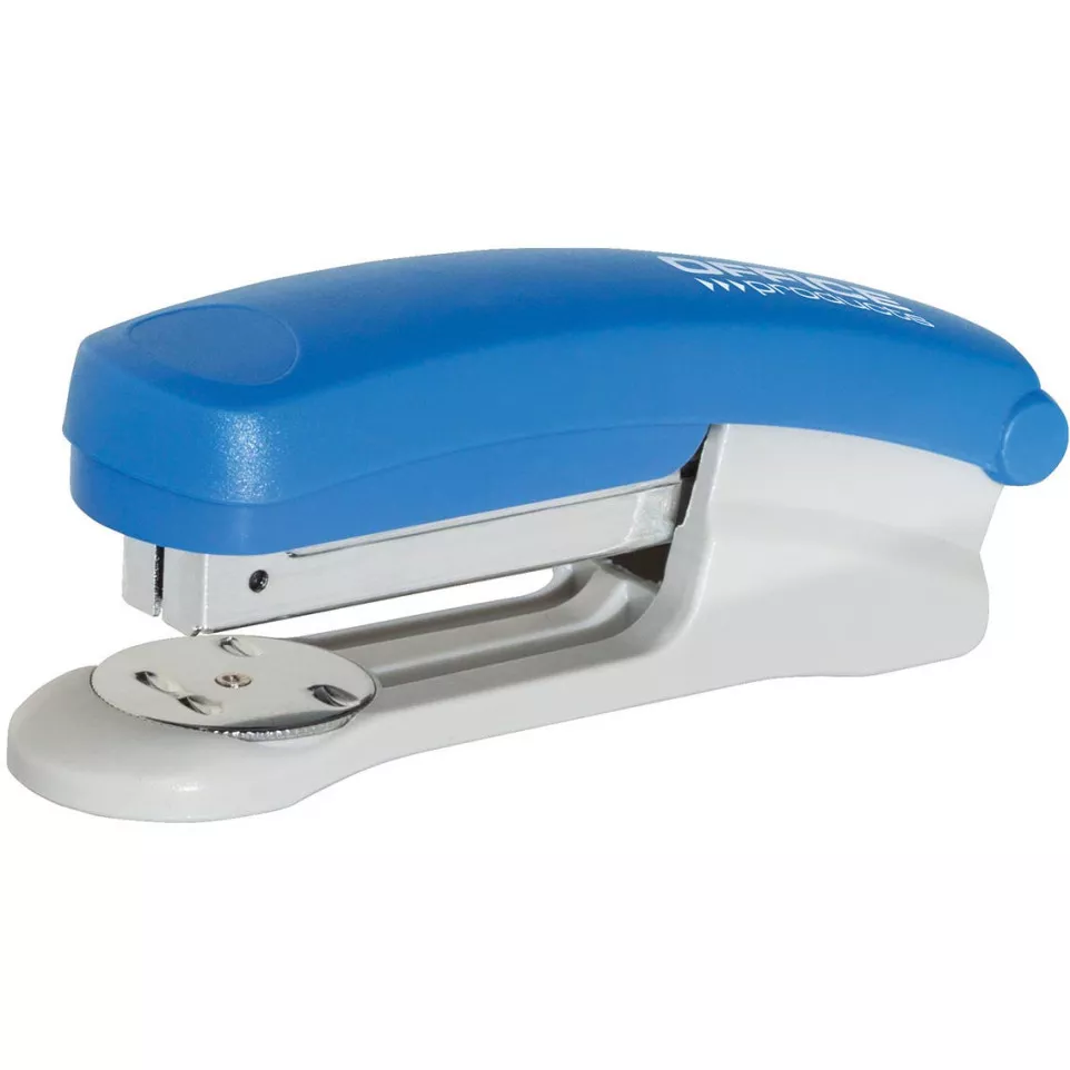 Office stapler, plastic, 25 sheets, blue