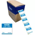 Avery etiketten voedselcodering, HACCP, maandag, ft 25 x 25 mm, dispenser van 1000 stuks