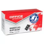 OFFICE Products black foldback clips, 41 mm, box of 12 pieces