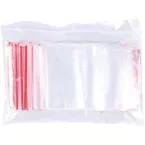 Transparent Zip Lock Bags, Office Supplies, Pack of 100, 70 x 100 mm