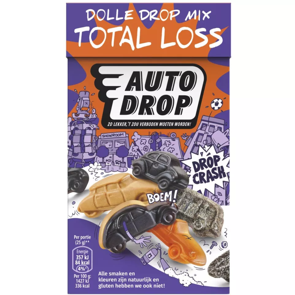 Autodrop snoep Total Loss Drop, doos...