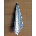 Handdoek Christelle, ft 50 x 70 cm, geruit, groen blauw, pak van 6 stuks
