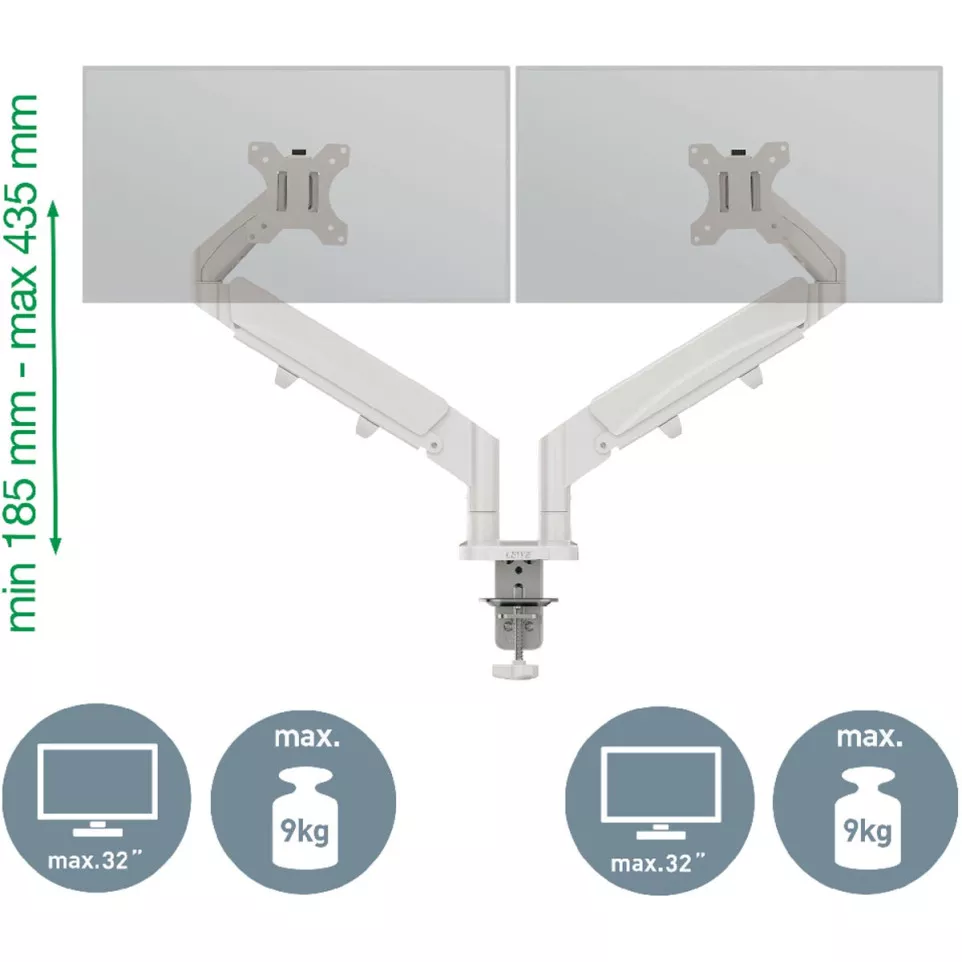 Leitz Ergo Space Saving Dual Monitor...