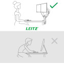 Leitz Ergo Space Saving Dual Monitor Arm Light Grey