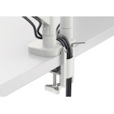 Leitz Ergo Space Saving Dual Monitor Arm Light Grey
