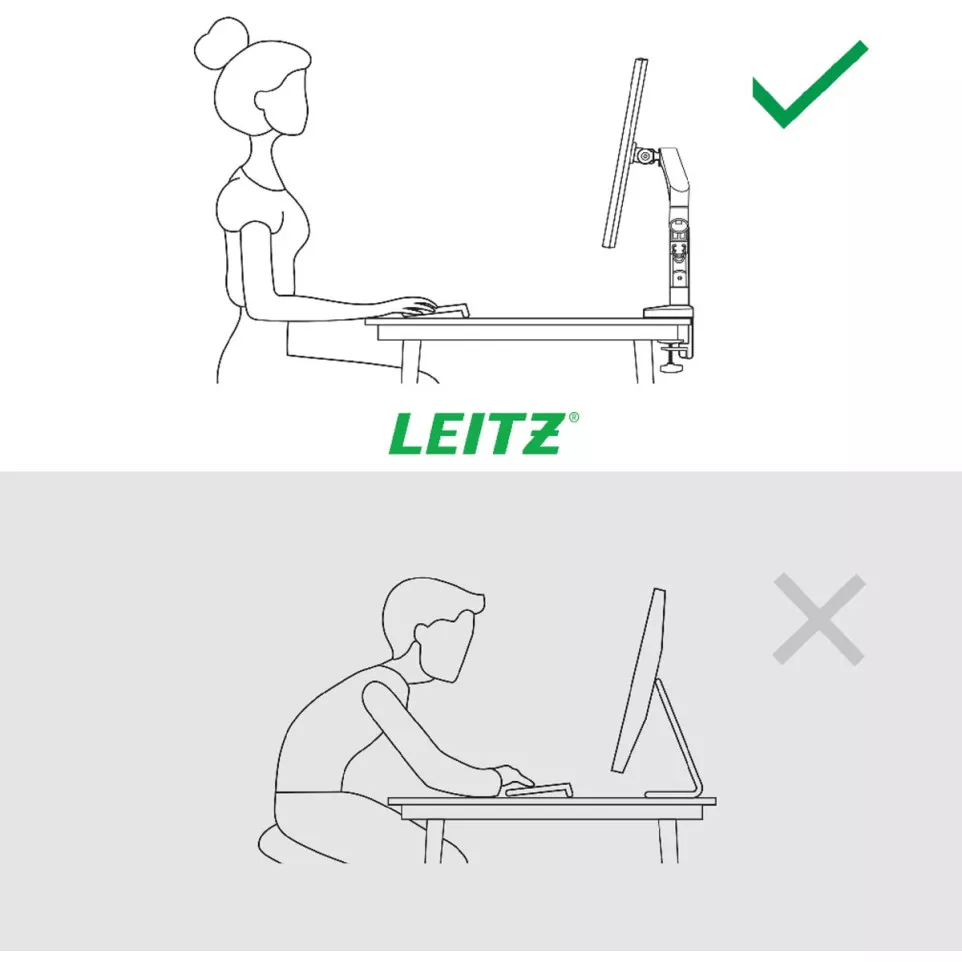 Leitz Ergo bras d'écran à faible...