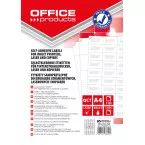 OFFICE products labels white square corners 100 sheets 38 x 21.2 mm 65 labels per sheet