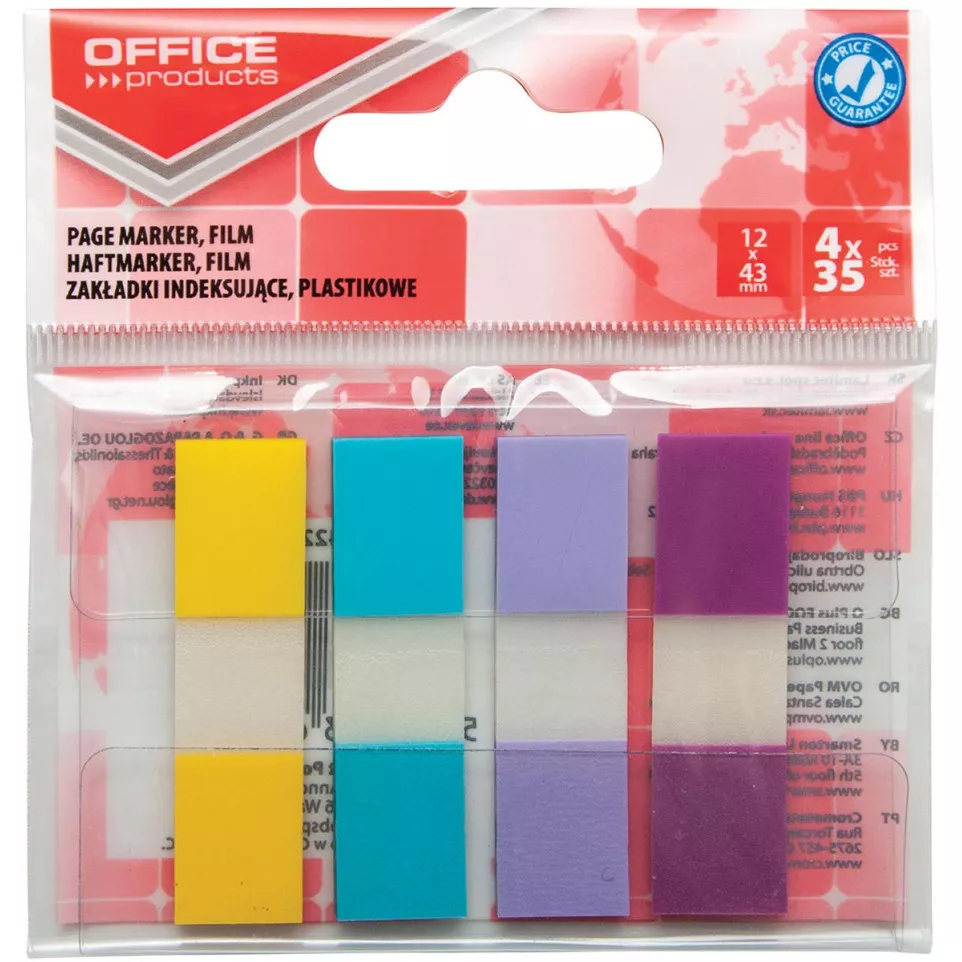 OFFICE products index, 12 x 43 mm,...
