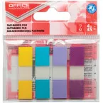 OFFICE products index, 12 x 43 mm, couleurs pastel assorties, sachet suspendu de 4 x 35 pièces