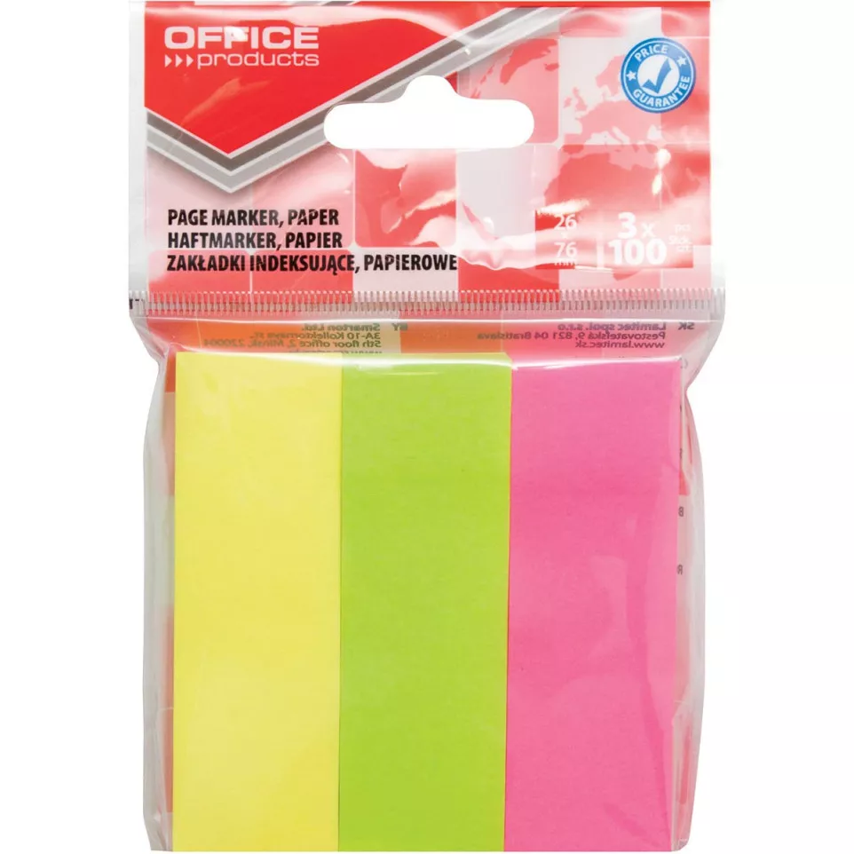 OFFICE products index, 26 x 76 mm,...