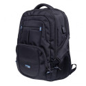 Donau Travel Backpack Amsterdam, 35L, 17 inches, Black