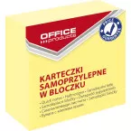 OFFICE products bloc mémo, 50 x 50 mm, 400 feuilles, jaune