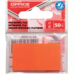 OFFICE products index, 25 x 43 mm, sachet suspendu de 50 pièces, orange