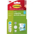Command accroche tableau, small, capacité 1,8 kg, blanc, blister de 8 pièces