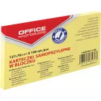 Office Memo Pad Block, 76 x 127 mm, 100 Sheets, Yellow