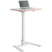 Leitz Ergo inklapbaar Zit/Sta bureau, ft blad 65 x 46 cm, manueel, op voet