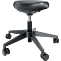 Leitz Ergo actieve Zitkruk met comfortzitting, met wieltjes, zwart
