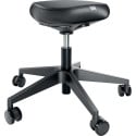 Leitz Ergo Active Standing Stool with Comfort Seat, with Castors, Black