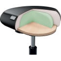 Leitz Ergo Active Standing Stool with Comfort Seat, with Castors, Black