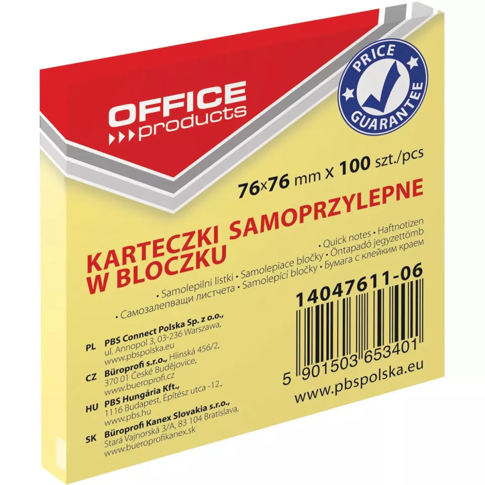 OFFICE products memoblok, 76 x 76 mm,...