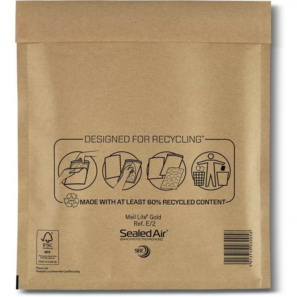 Mail Lite gold bubble mailers, E/2,...