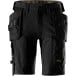 Korte broek van stretchstof met zwevende zakken - 6118 - zwart - Sncikers - 56 / pce