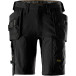 Snickers 6118 Stretch Fabric Shorts with Floating Pockets Black Size 56 / pce