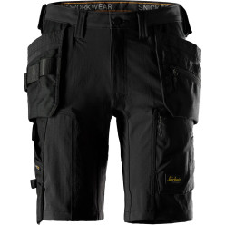 Snickers 6118 Stretch Fabric Shorts with Floating Pockets Black Size 48 / pce