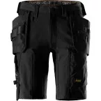 Snickers 6118 Stretch Fabric Shorts with Floating Pockets Black Size 48 / pce