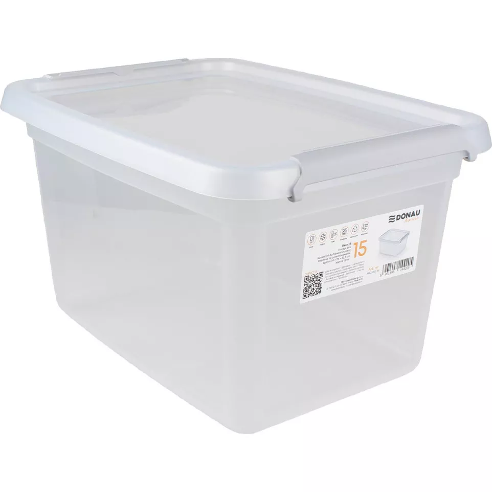 DONAU Home storage box, 15 liters,...