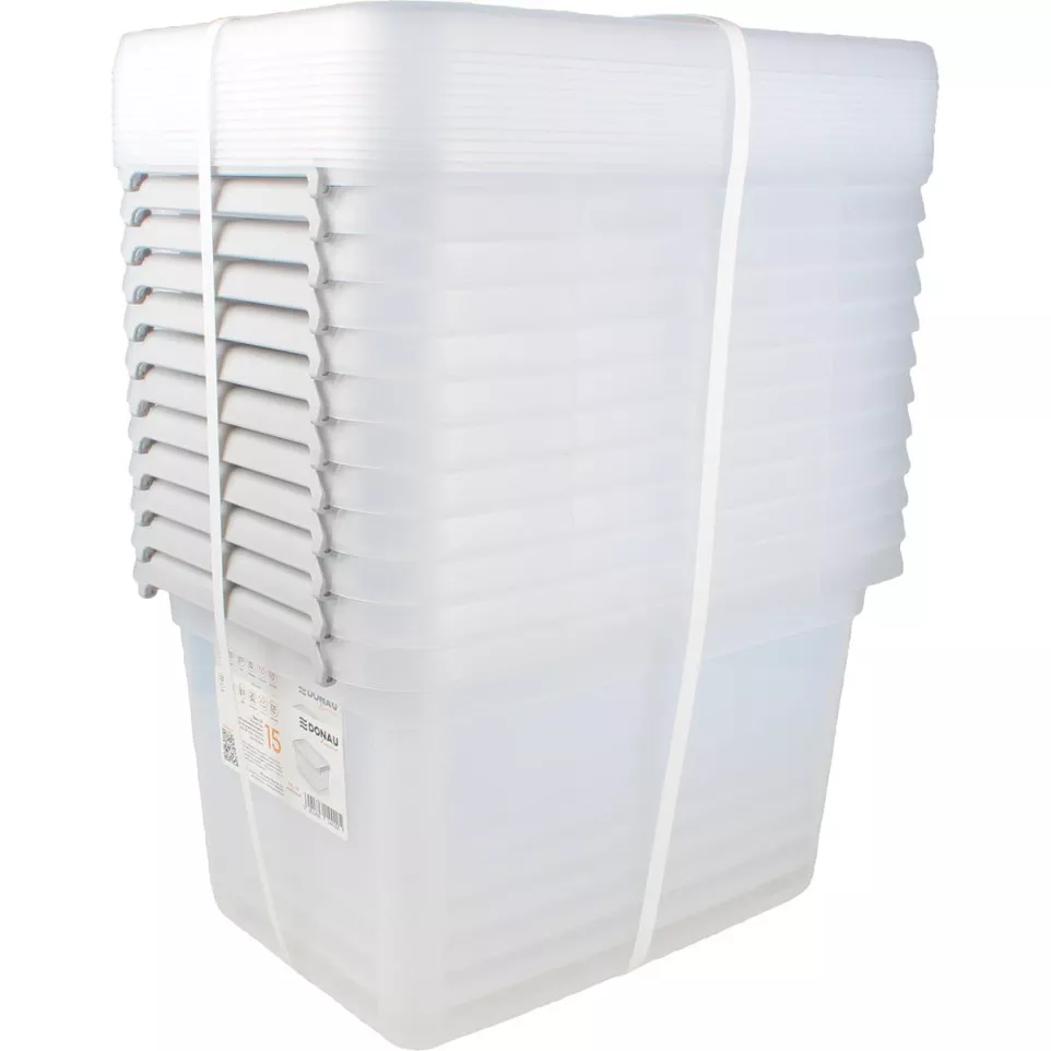 DONAU Home storage box, 15 liters,...