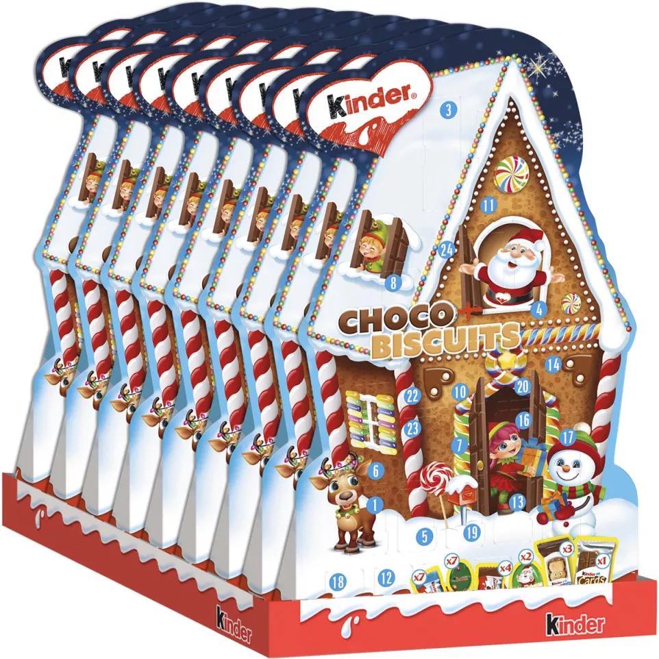 Kinder chocolade en koeken...