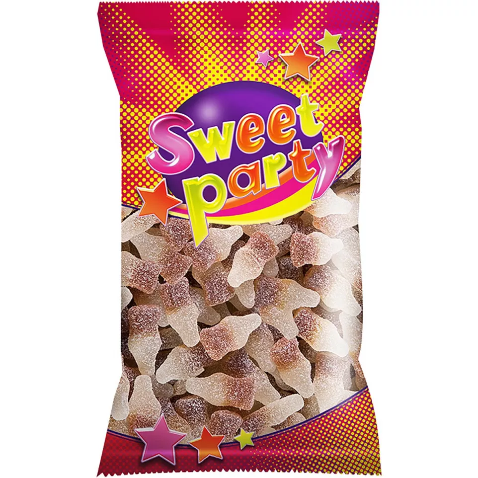 Sweet Party zure cola flesjes, zakje...