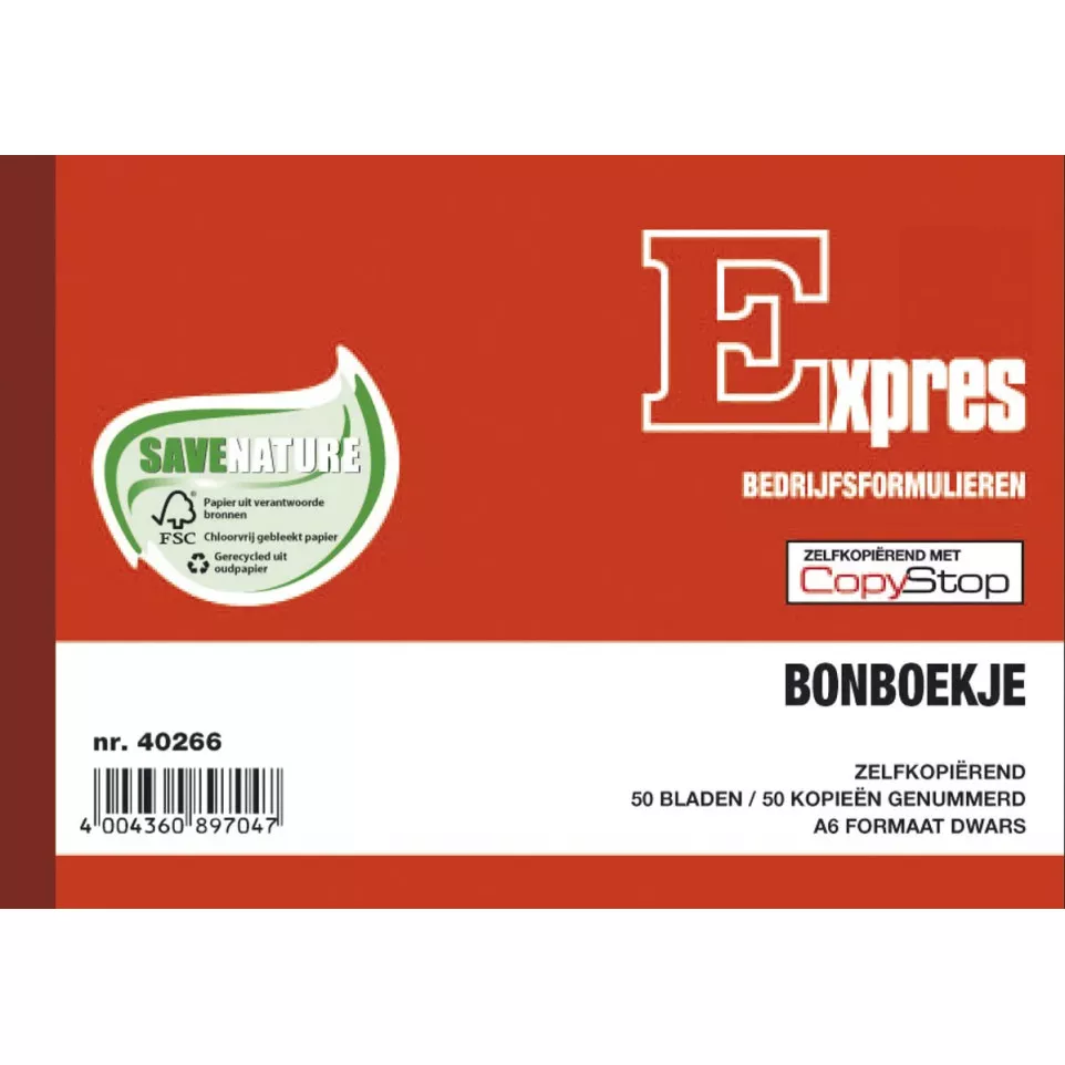 Sigel Expres bonboekjes genummerd...