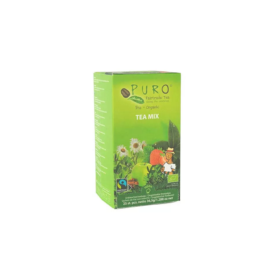 Puro Bio thee Mix, fairtrade, pak van...